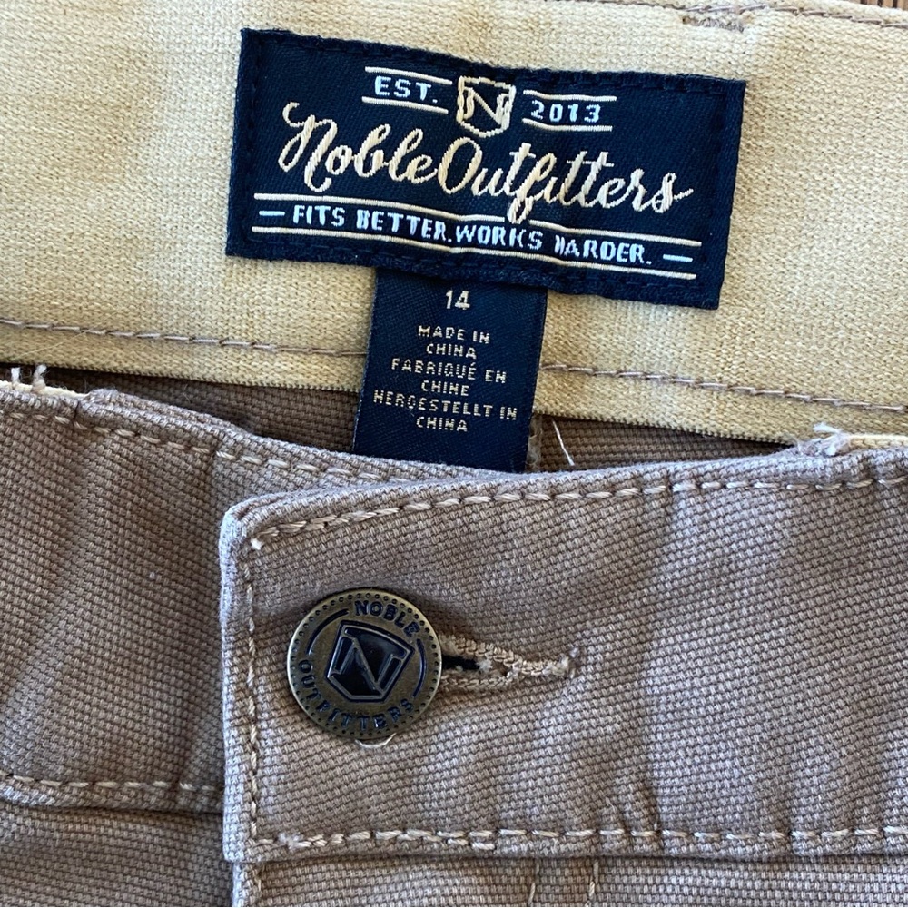 Noble Outfitters Women’s Carpenter Tan Cargo Work Pants - Picture 6 of 10